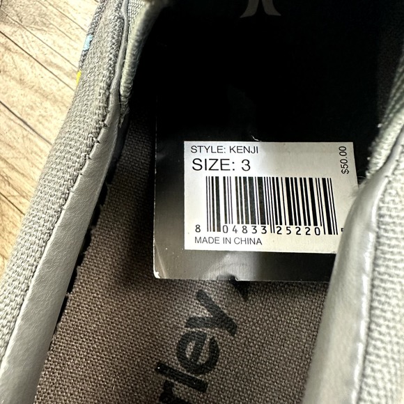 Hurley Kenji Youth 3 Slip on Sneakers Canvas Casual Shoes Multicolor Stripes New - Picture 5 of 5